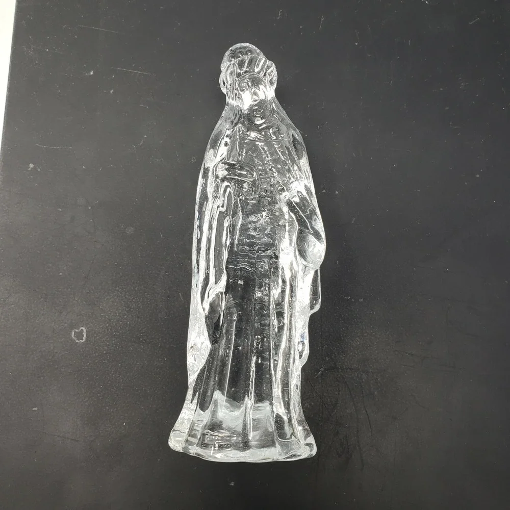 Vintage Nativity Scene 7 Piece Glass Mirror Base CBK Ltd. 1988 Great‎ Condition